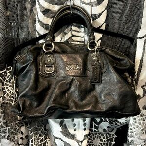 COACH Ashley Black Leather satchel